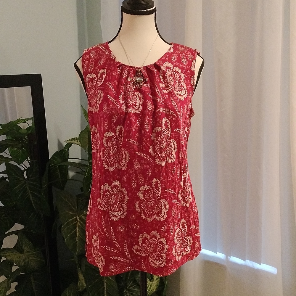 ⚜️ ❤️ Talbot's Petites Silk Sleeveless Blouse